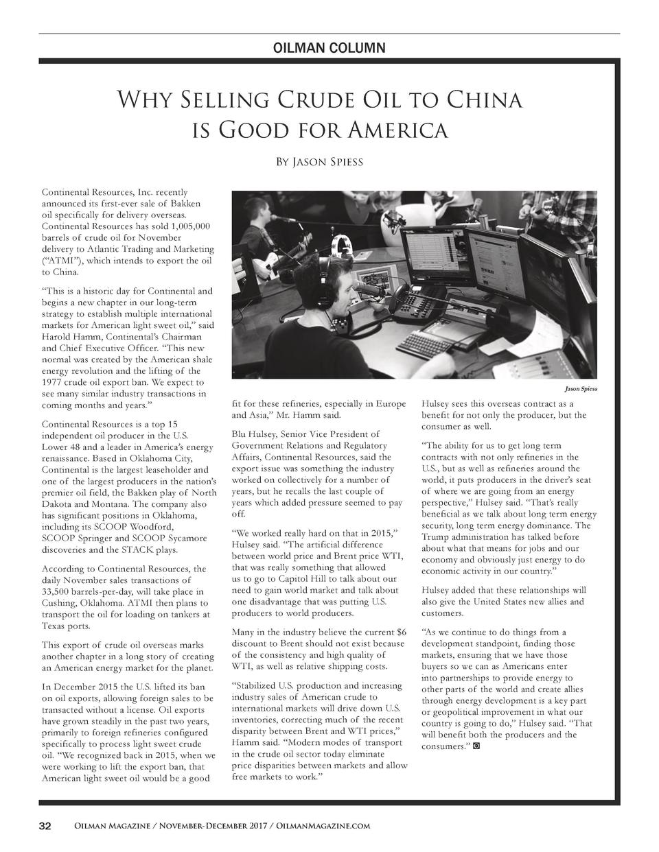 Oilman Magazine Nov Dec 2017